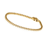 B238-GP -  ASTRID - Gold Plate Bezel Set Tennis Bracelet